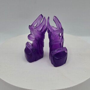 Monster High Clawdeen Wolf Skull Shores Purple High Heel Sandals Shoes